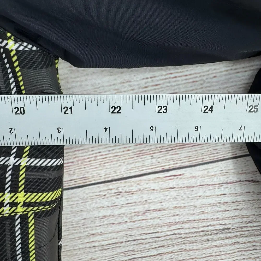 Triple Nickel 555 Plaid Snowboard‎ Jacket Youth Boys 14 Black Yellow White